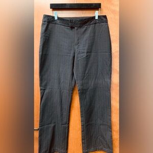 Xhilaration Y2K black trousers with faint pinstripes